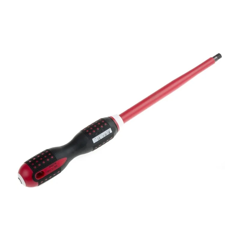Bahco Hexagon Screwdriver, 8 mm Tip, 200 mm Blade, Bi-Material Handle, Insulated Alloy Steel Blade, VDE/1000V BE-8708S