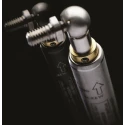 RS PRO Stainless Steel Gas Strut with Ball & Socket Joint 480 mm Extended Length 200 mm Stroke SXV4101000008