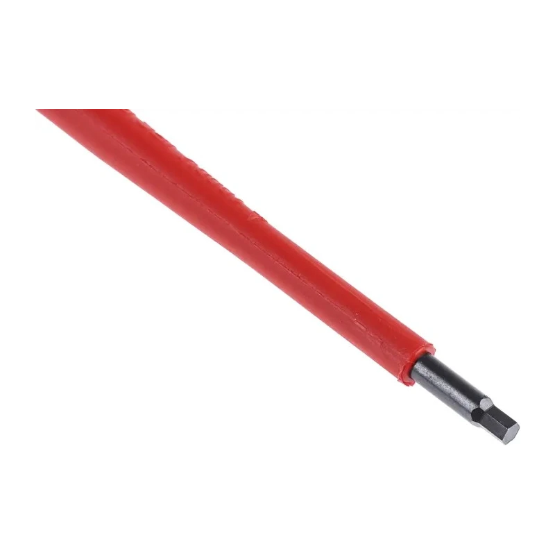 Bahco Hexagon Screwdriver with 3 mm Tip, 125 mm Alloy Steel Blade, Ergonomic Bi-Material Handle, VDE 1000V Insulated BE-8703S