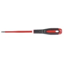 Bahco Hexagon Screwdriver with 3 mm Tip, 125 mm Alloy Steel Blade, Ergonomic Bi-Material Handle, VDE 1000V Insulated BE-8703S