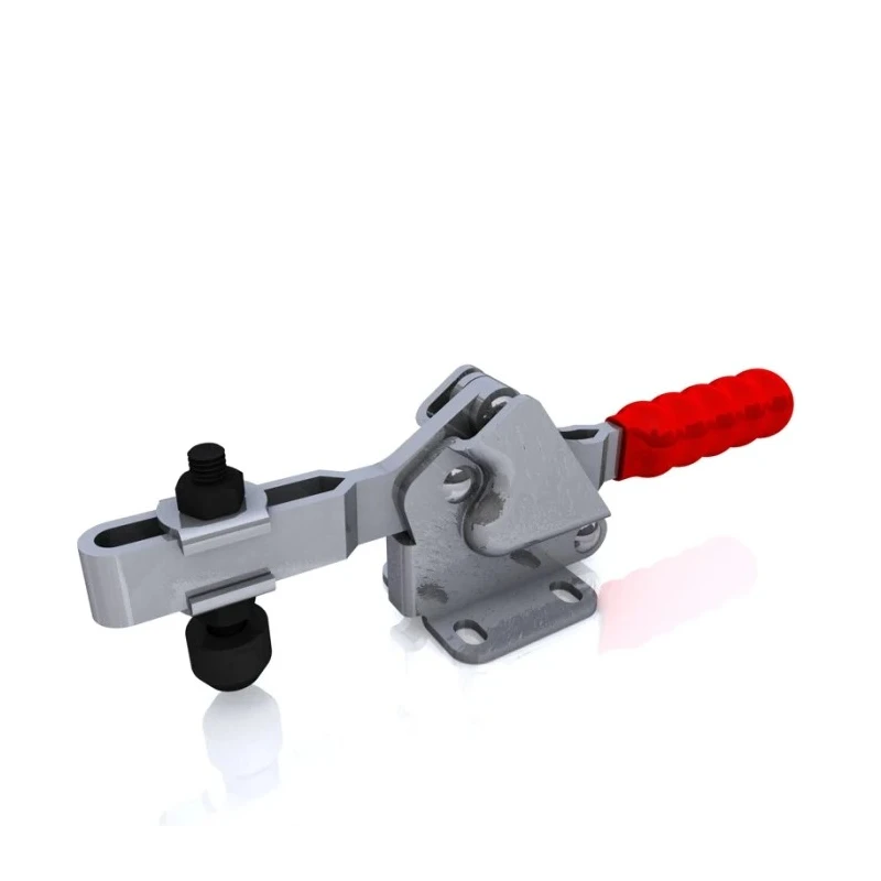 RS PRO 94° x 20 mm Horizontal Handle Toggle Clamp Stainless Steel Chrome Finish 150kg Holding Force 254-771