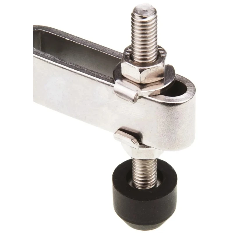 RS PRO 94° x 20 mm Horizontal Handle Toggle Clamp Stainless Steel Chrome Finish 150kg Holding Force 254-771