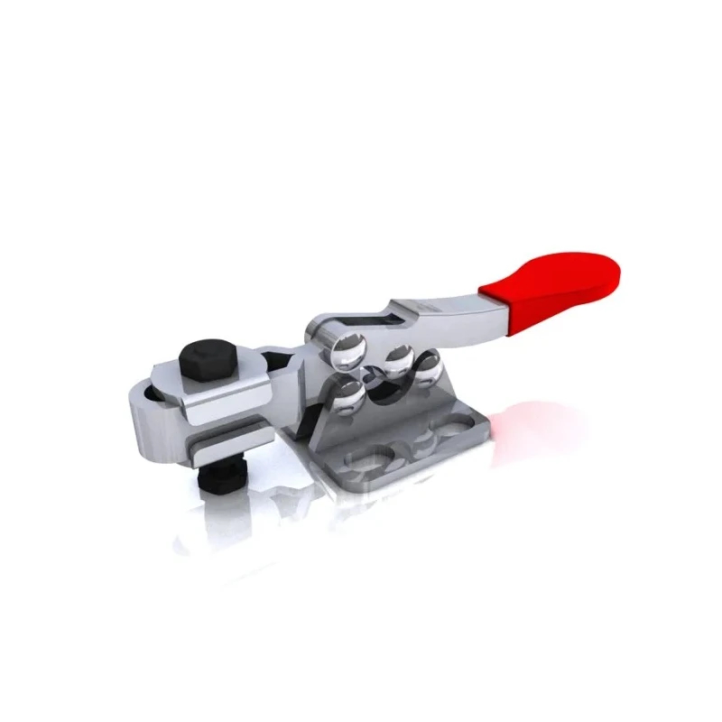 RS PRO 90° Horizontal Handle Toggle Clamp Stainless Steel Chrome Finish 27kg Holding Force 254-715