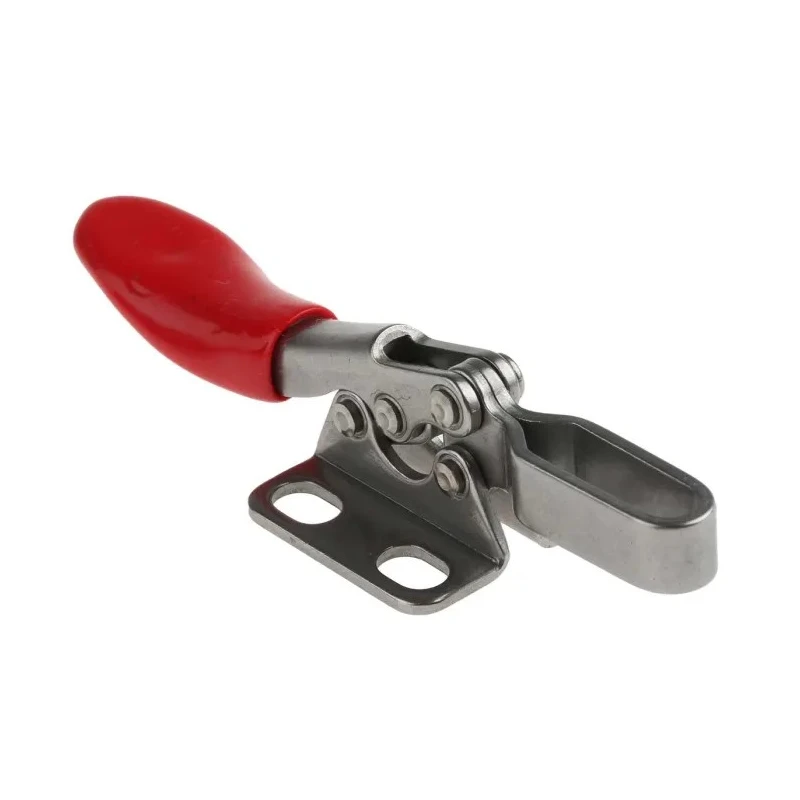 RS PRO 90° Horizontal Handle Toggle Clamp Stainless Steel Chrome Finish 27kg Holding Force 254-715