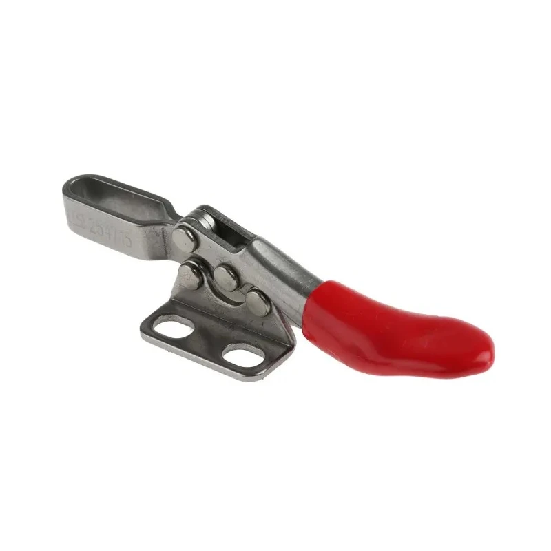 RS PRO 90° Horizontal Handle Toggle Clamp Stainless Steel Chrome Finish 27kg Holding Force 254-715