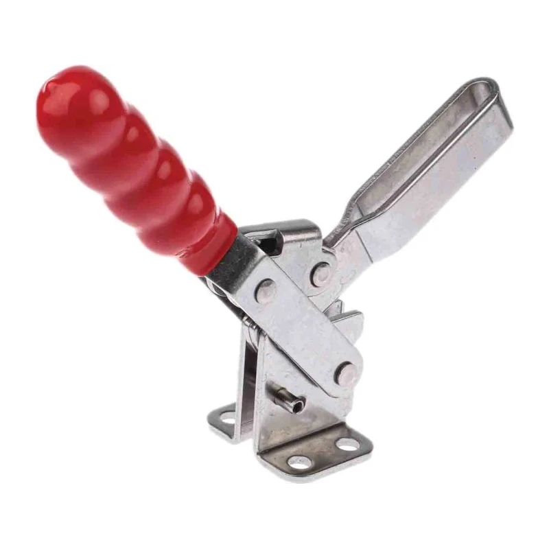 RS PRO 150° Vertical Toggle Clamp Stainless Steel Chrome Finish 250kg Holding Force 254-765