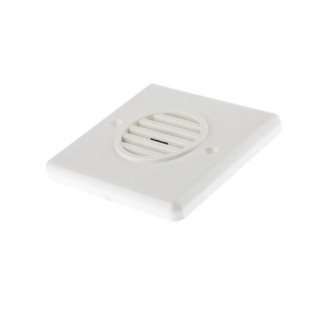 e2s Bedhead Series Electronic Sounder Wall Mount White ABS Housing 24V DC 8-Tone 90 dB IP32 IP32