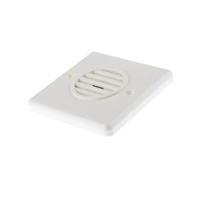e2s Bedhead Series Electronic Sounder Wall Mount White ABS Housing 24V DC 8-Tone 90 dB IP32 IP32