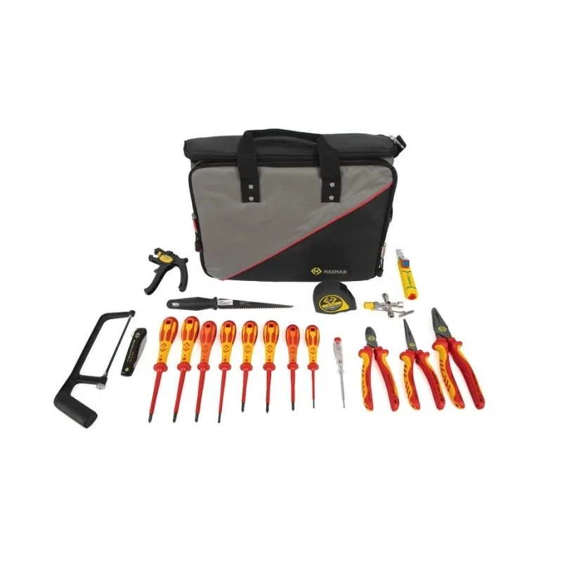 CK 19 Piece Electrician Tool Kit with Bag VDE 1000V Approved T1630 FKIT