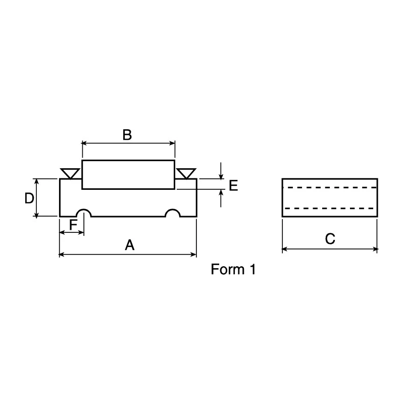 Essentra Openable Flat Cable Ferrite for 20 Max Wires Split Core 0.8 mm Internal Height 26.6 mm Internal Width RFP-1-20-25-A5