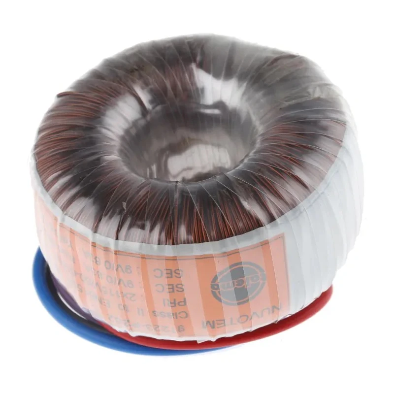 Nuvotem Talema Toroidal Transformer Dual Primary 115 V ac, 230 V ac, 2 Output 2 x 9 V ac, 15 VA 91223-P2S2
