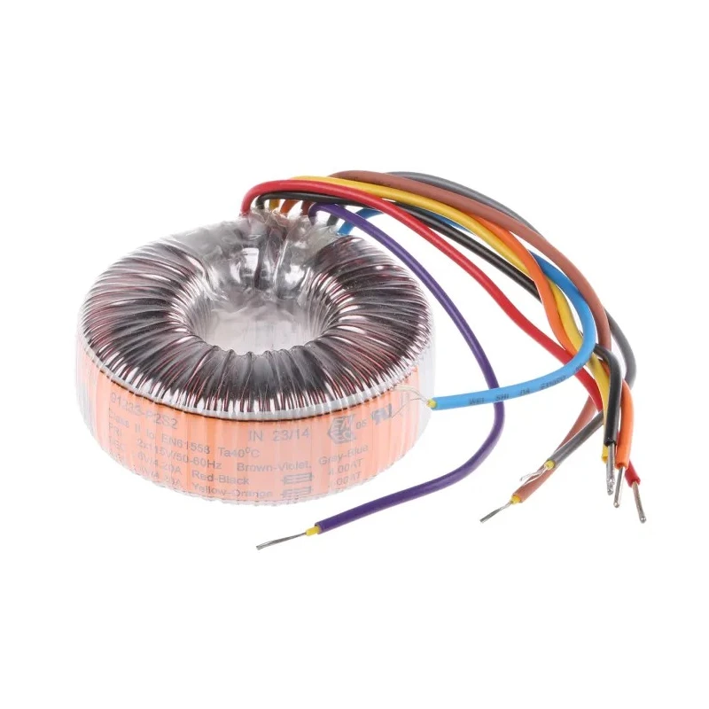 Nuvotem Talema Toroidal Transformer 230 V ac Primary, 2 x 6 V ac Secondary, 50 VA Power, 2 Outputs 91946-P2S2