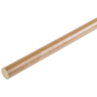 RS PRO Brown Polyamide-Imide Rod 300 mm Length x 12.7 mm Diameter 257-7063