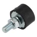 FIBET Cylindrical M6 x 18 mm Screw Anti-Vibration Mount Natural Rubber, 20 mm OD, 30 mm H, 60 IRHD Shore 2012VE18-60