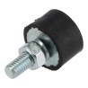 FIBET Cylindrical M6 x 18 mm Screw Anti-Vibration Mount Natural Rubber, 20 mm OD, 30 mm H, 60 IRHD Shore 2012VE18-60