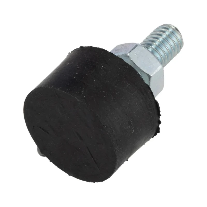 FIBET Cylindrical M6 x 18 mm Screw Anti-Vibration Mount Natural Rubber, 20 mm OD, 30 mm H, 60 IRHD Shore 2012VE18-60
