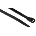 Legrand Black Polyamide 12 Cable Tie 180 mm x 6 mm UV Resistant Flame-Retardant Colson Series 0 319 25