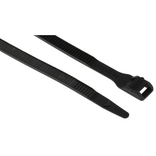 Legrand Black Polyamide 12 Cable Tie 180 mm x 6 mm UV Resistant Flame-Retardant Colson Series 0 319 25