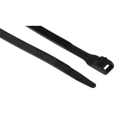 Legrand Black Polyamide 12 Cable Tie 180 mm x 6 mm UV Resistant Flame-Retardant Colson Series 0 319 25