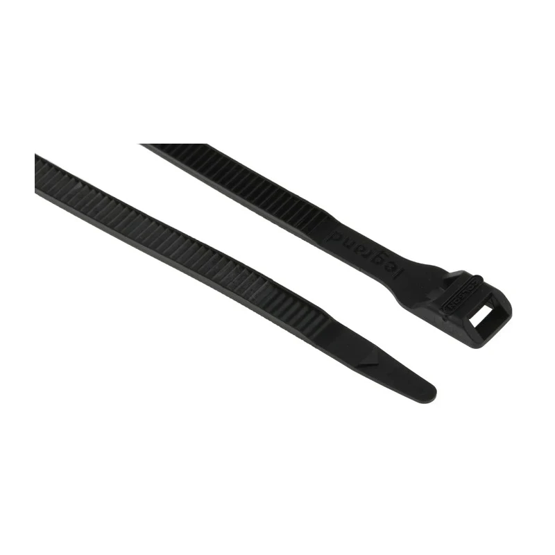 Legrand Black Polyamide 12 Cable Tie 180 mm x 6 mm UV Resistant Flame-Retardant Colson Series 0 319 25
