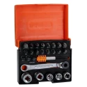 Bahco Screwdriver Bit Set Slotted Hex Torx Phillips Pozidriv Alloy Steel 26 Pieces 2058/S26