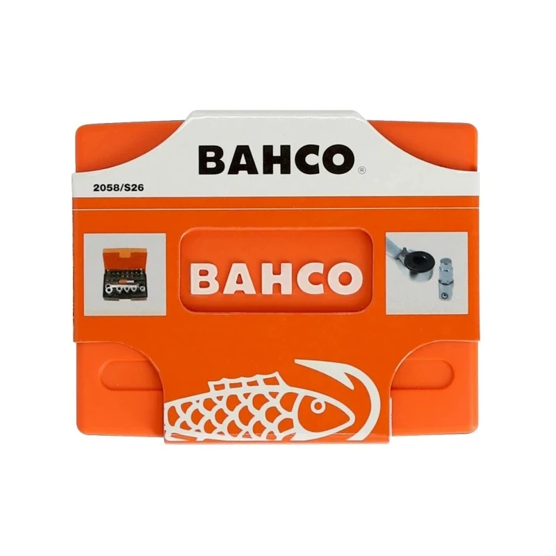 Bahco Screwdriver Bit Set Slotted Hex Torx Phillips Pozidriv Alloy Steel 26 Pieces 2058/S26