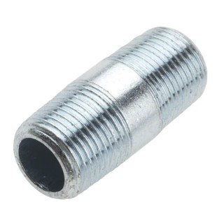RS PRO Galvanised Malleable Iron Fitting Nipple, Male 3/8 in to Male 3/8 in 257-7984