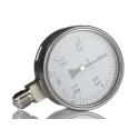RS PRO 100 mm Stainless Steel Bottom Entry Pressure Gauge G 1/2 Connection 1 Bar Accuracy ±1% 258-2318