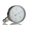 RS PRO 100 mm Stainless Steel Bottom Entry Pressure Gauge G 1/2 Connection 1 Bar Accuracy ±1% 258-2318
