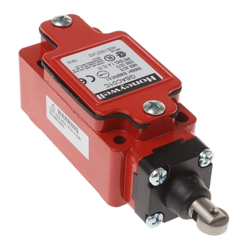 Honeywell Technologies GSS Series Plunger Limit Switch, SPST Contact, IP67 Metal Housing, 600V AC, 6A GSAC01C