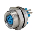 TE Connectivity Circular Connector Subminiature Socket Panel Mount 5 Contacts 60V 3A IP65 TRIAD 01 