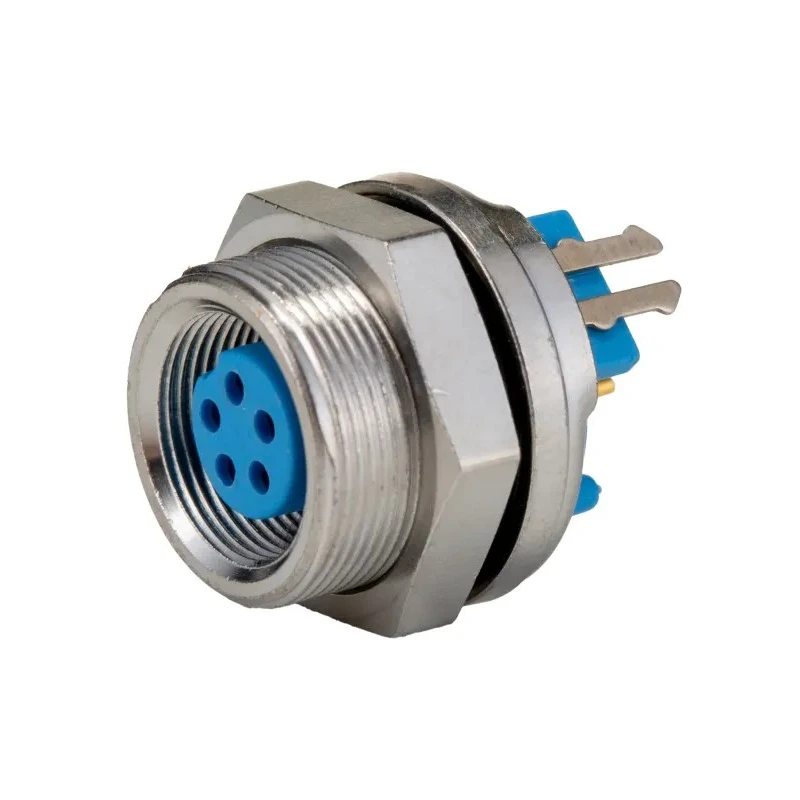 TE Connectivity Circular Connector Subminiature Socket Panel Mount 5 Contacts 60V 3A IP65 TRIAD 01 