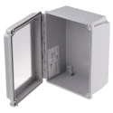 nVent HOFFMAN A48 Series Glass Reinforced Plastic Wall Box, IP66 Transparent Door, 267mm x 216mm x 167mm A1086CHSCFGW