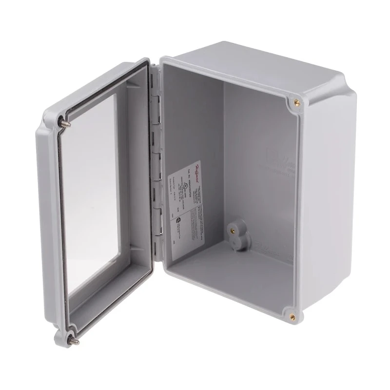 nVent HOFFMAN A48 Series Glass Reinforced Plastic Wall Box, IP66 Transparent Door, 267mm x 216mm x 167mm A1086CHSCFGW