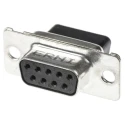 Provertha 9 Way Straight Cable Metal D-Sub Connector Female 5A Crimp Termination 014176