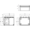nVent HOFFMAN A48 Series Glass Reinforced Plastic Wall Box, IP66 Transparent Door, 267mm x 216mm x 167mm A1086CHSCFGW
