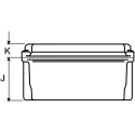 nVent HOFFMAN A48 Series Glass Reinforced Plastic Wall Box, IP66 Transparent Door, 267mm x 216mm x 167mm A1086CHSCFGW