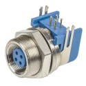 TE Connectivity Circular Connector 4 Contacts Panel Mount Subminiature Socket Female IP65 TRIAD 01 