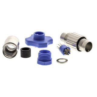 TE Connectivity Circular Connector Subminiature Cable Plug, Male, 8 Contacts, IP65, TRIAD 01 Series 2-1437719-7