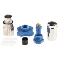 TE Connectivity Circular Connector Subminiature Socket Female 7 Contacts Cable Mount IP65 TRIAD 01 Series IP65