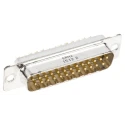 Provertha TMC 25 Way Straight Panel Mount D-Sub Connector Male 1.25kV 7.5A Metal Housing 023129
