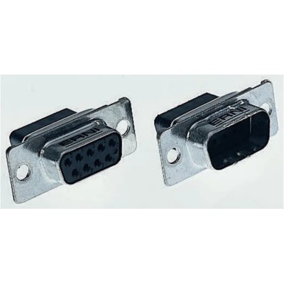 Provertha TMC 25 Way Cable D-Sub Connector Female 5A Current Metal Housing Crimp Termination 014180