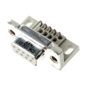 Provertha TMC 9 Way Right Angle 2.84 mm Pitch Through Hole D-Sub Connector with Guide Frame Female 003644