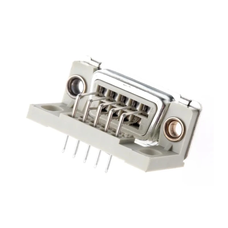 Provertha TMC 9 Way Right Angle 2.84 mm Pitch Through Hole D-Sub Connector with Guide Frame Female 003644