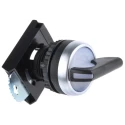 BACO BACO Series 3 Position Illuminated Selector Switch Head, 22 mm Cutout, Black Handle, IP20, IP66, IP67 L21ML30