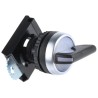 BACO BACO Series 3 Position Illuminated Selector Switch Head, 22 mm Cutout, Black Handle, IP20, IP66, IP67 L21ML30