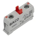 BACO BACO Series Contact Block, 600V, 1 NC, Screw Terminal, 10A Current Rating 33S01