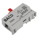 BACO BACO Series Contact Block, 600V, 1 NC, Screw Terminal, 10A Current Rating 33S01