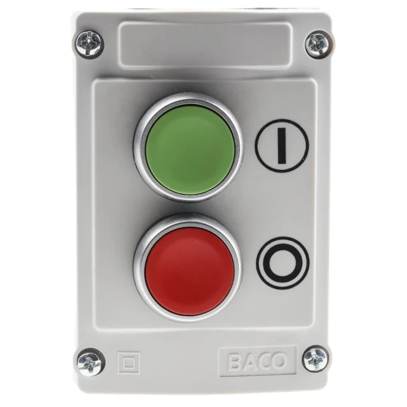 BACO Spring Return Control Station Switch SPDT Plastic IP66 Red Green LBX20120