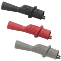 Fluke Crocodile Clip Set with Nickel Plated Steel Contact, Insulated, 10A Current, 8mm Jaw Opening AC120